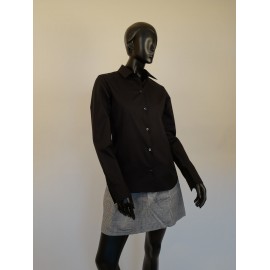 Schwarz Bluse, 100% Baumwolle