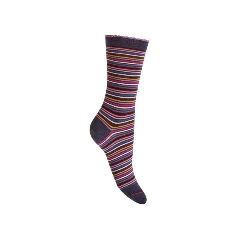 Chaussettes femmes rayées multicolores Ref FilRA04