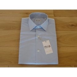 chemise-unie-bleu-ciel-100-coton-made-in